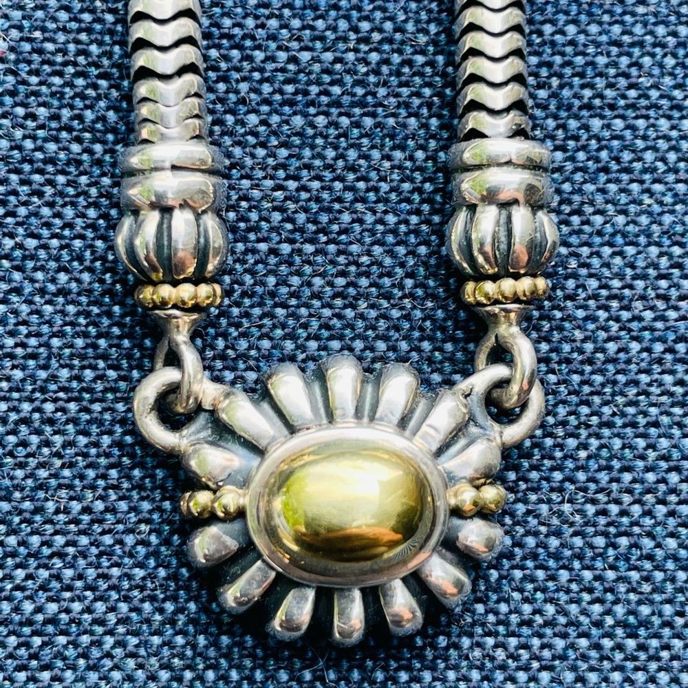 LAGOS Caviar Sterling & 18K Gold Necklace